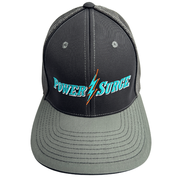 Power Surge Black/Graphite PacFlex Hat