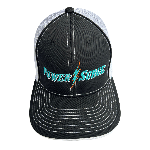 Power Surge Black/White PacFlex Hat