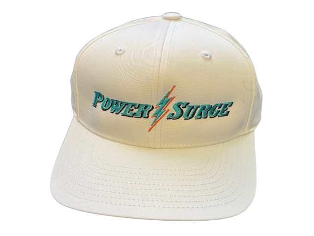 Power Surge All White Cotton Adjustable Hat