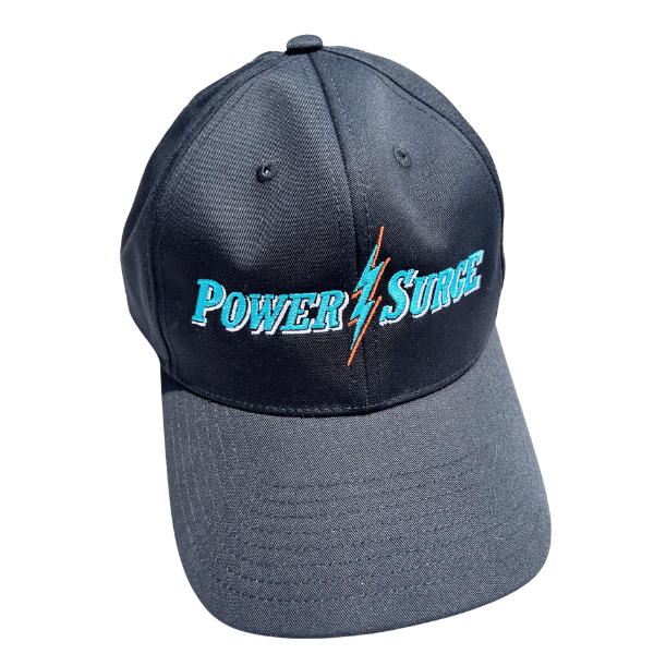 Power Surge All Black Poly/Cotton Snapback Hat