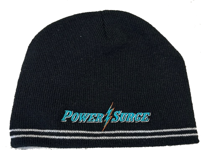 Power Surge Black/White Beanie